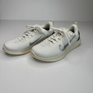 Nike Flex White Metallic Silver Women's 7.5  Walking Running Shoes